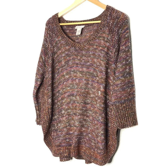 CB Established 1962 Multicolor V-Neck Sweater - Picture 2 of 9